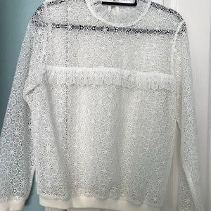 ANINE BING LACE SWEATSHIRT